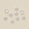 Decorative Flower Bead Caps for Jewelry Making – 50 Pack