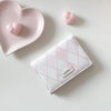 Minimalist PU Leather Argyle Wallet