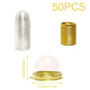 Clear Plastic Mini Cupcake Containers with Dome Lids (50-Pack)