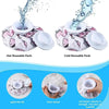 A set of reusable ice and heat therapy packs showing liquid being poured from the lids.