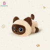 Adorable Siamese Cat Plush Keychain Pendant