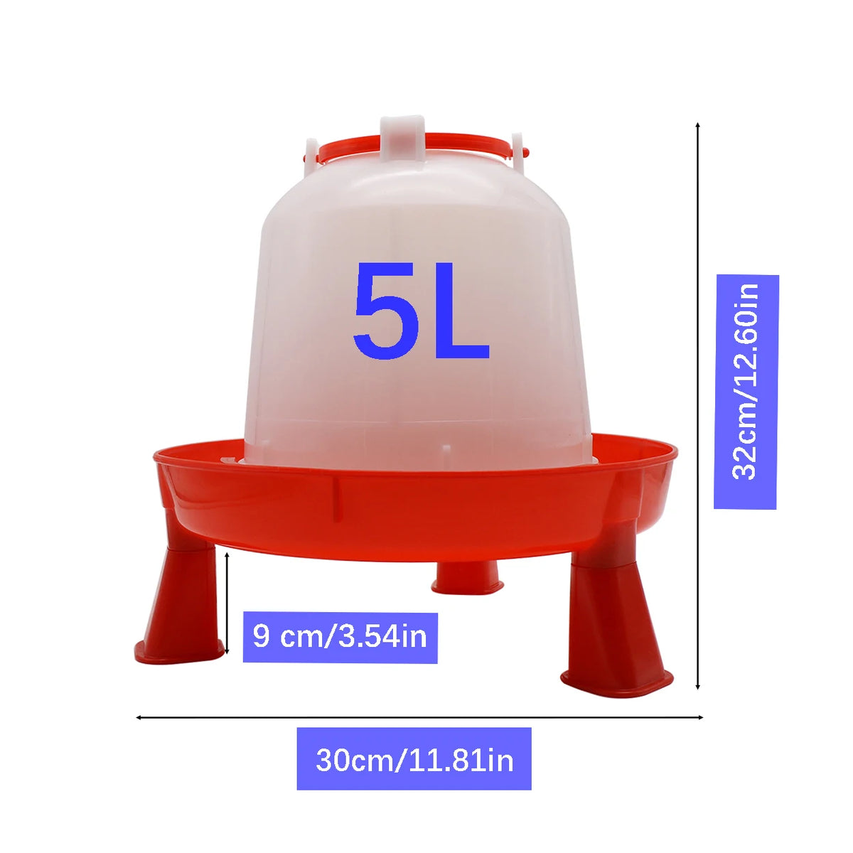 5L Automatic Poultry Waterer with Stable Base