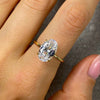 Oval Zircon Sterling Silver Ring