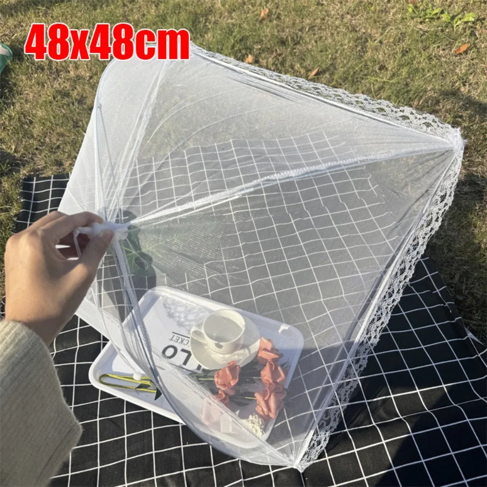 Foldable Mesh Food Cover for Outdoor Dining