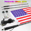 RGB LED Whip Light with Quick Release Base for Offroad Vehicles