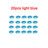 20 pieces of light blue fuzzy wiggly worm magic trick with an invisible string