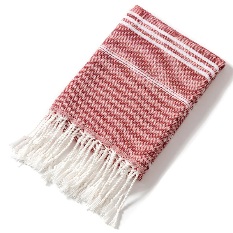 Classic Striped Cotton Beach Towel