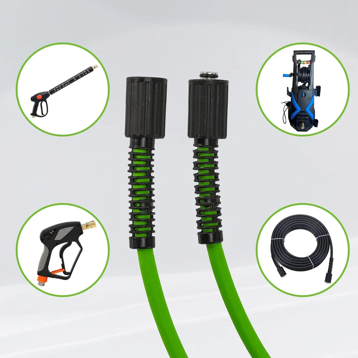 50FT Kink-Resistant Pressure Washer Hose