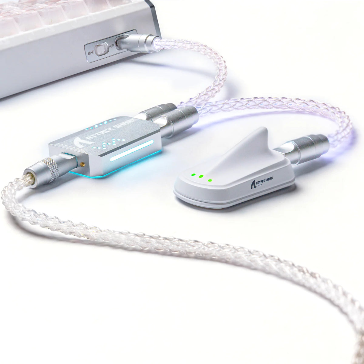 2-in-1 USB-C Gaming Keyboard Cable with RGB Lighting
