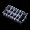 Clear Nail Tip Storage Box with Compartments