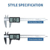 Digital Vernier Caliper 6-Inch with Large LCD Display