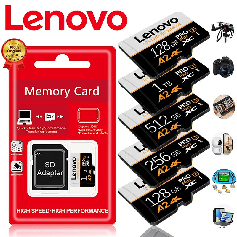 High-Speed MicroSD Memory Card with SD Adapter