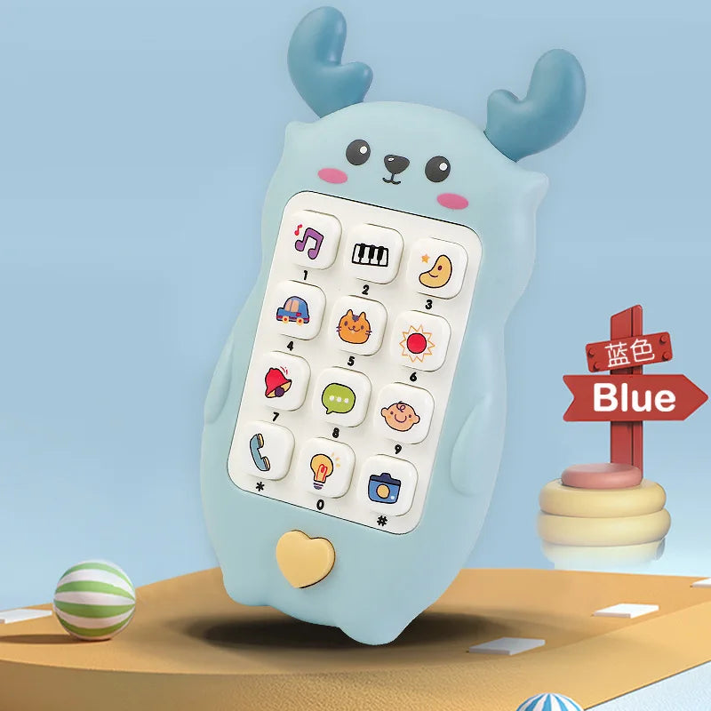 Interactive Baby Phone Toy with Teether and Sounds