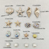 Beach-Themed Shoe Charms Set - 16 Pieces