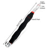 A black automotive electrical terminal connector removal tool with silver tips and a black handle.