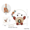Montessori Wooden Crab Pull Toy with Bead Maze and Life Skills Activities