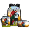 Soccer Star Backpack Set for Kids with Lunch Bag & Pencil Case