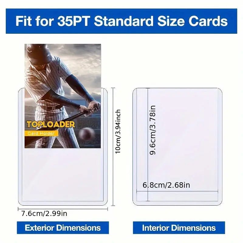 Rigid PVC Card Toploaders for Trading Card Protection