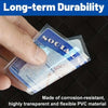Clear PVC Card Protector Sleeves (5-Pack)