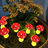 Solar Mushroom Garden Light with 8 Lighting Modes