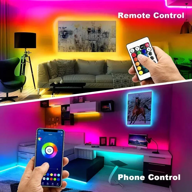 Smart RGB LED Strip Lights with USB Power & App Control