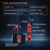 Automotive Circuit Tester with Digital Voltage Display and LED Probe