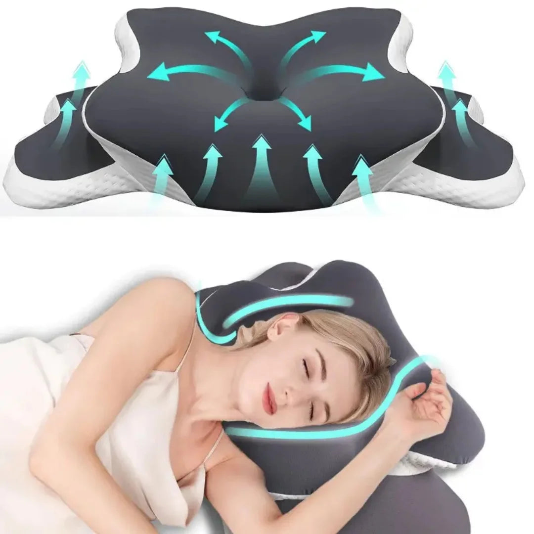 Contour Memory Foam Cervical Pillow for Neck and Shoulder Pain Relief