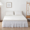 Luxurious Three-Layer Ruffle Waterfall Bed Skirt with Wrap-Around Elastic