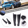 Black carbon fiber corner protective boards for car bumper modification and scratch protection