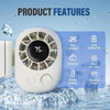 360° Rotating USB Rechargeable Clip-On Fan with 100-Speed Control