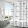 Clear PEVA Shower Curtain Liner with Hooks