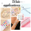 Complete Acrylic Bead Keychain Making Kit with Heart Beads & Rings