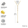 Y-Lariat Layered Gold Necklace