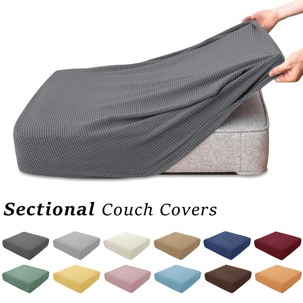 Stretchable Jacquard Sofa Cushion Covers with Anti-Slip Base