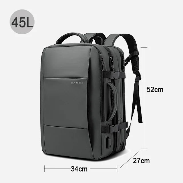 Expandable Travel Backpack with Laptop Compartment