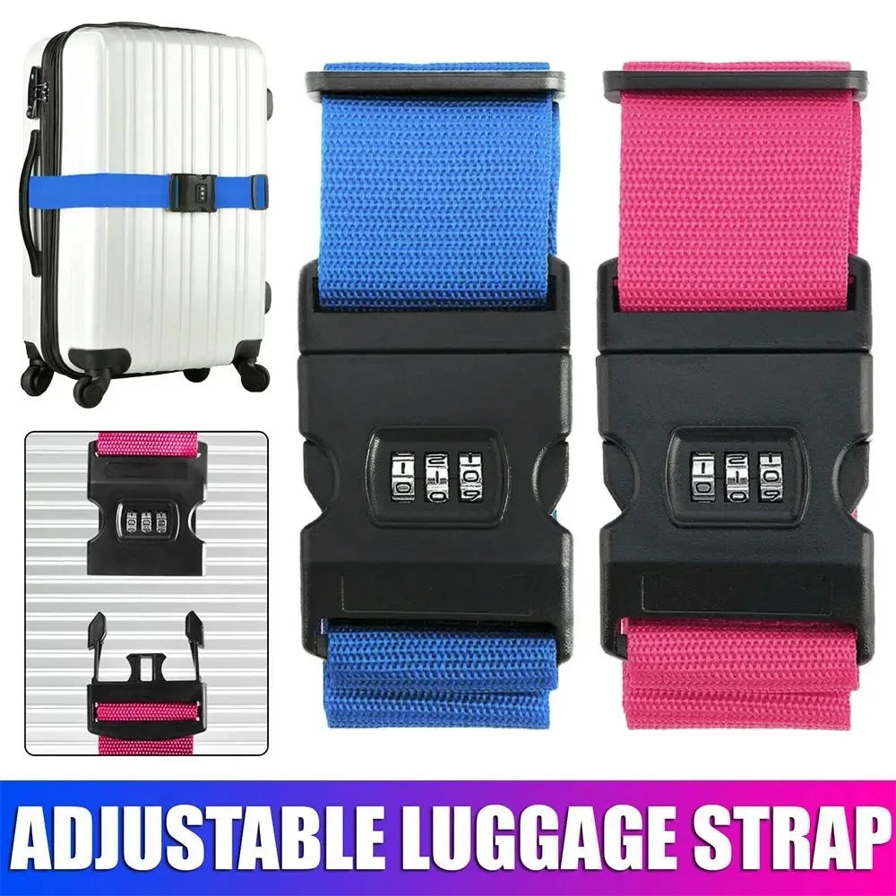 Heavy-Duty Adjustable Luggage Straps for Secure Travel