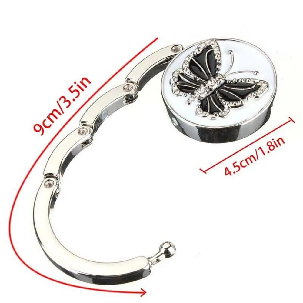Folding Butterfly Pattern Purse Hook for Bags