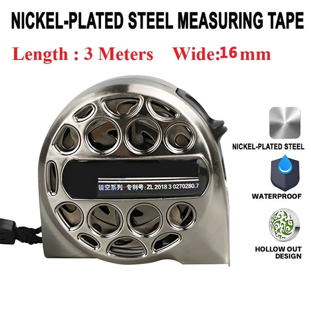 Stainless Steel Retractable Tape Measure with Anti-Corrosion Coating