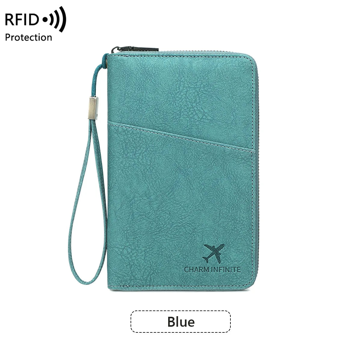 RFID Blocking Travel Passport Holder and Document Organizer