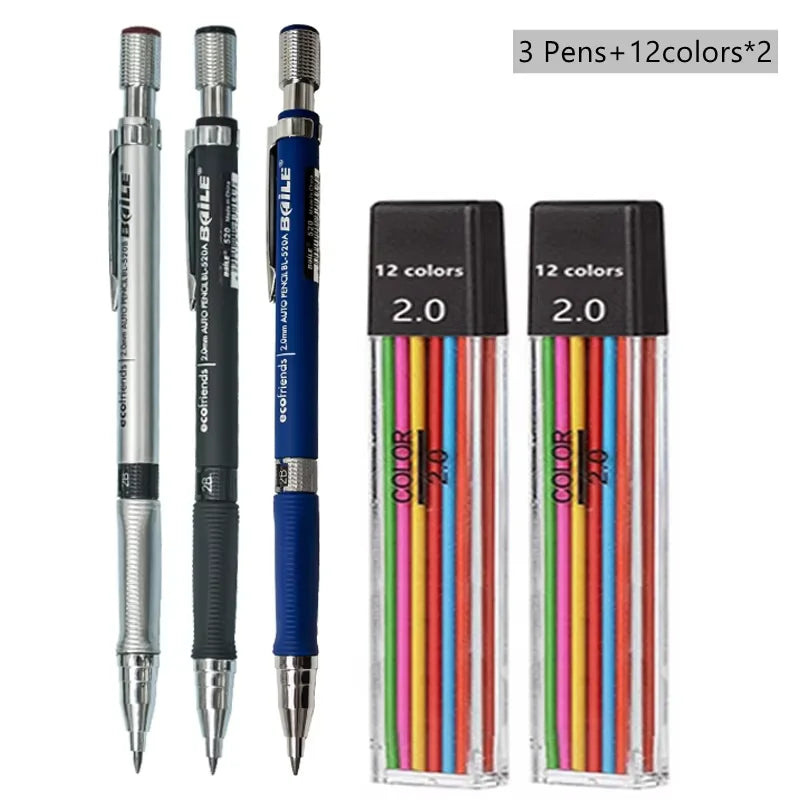2.0 mm Mechanical Pencil Set with Refills