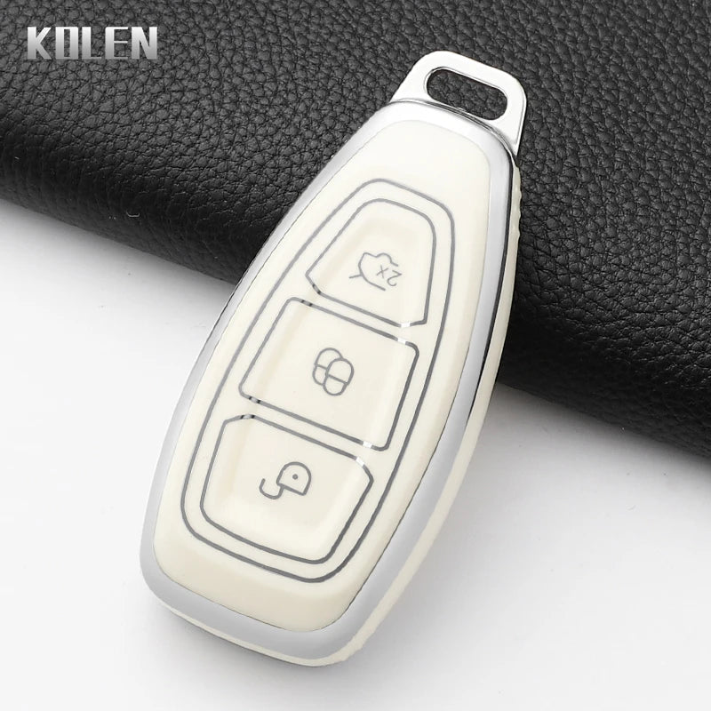 Silicone Car Key Fob Cover for Ford Focus, Mondeo, Fiesta, Kuga, and More