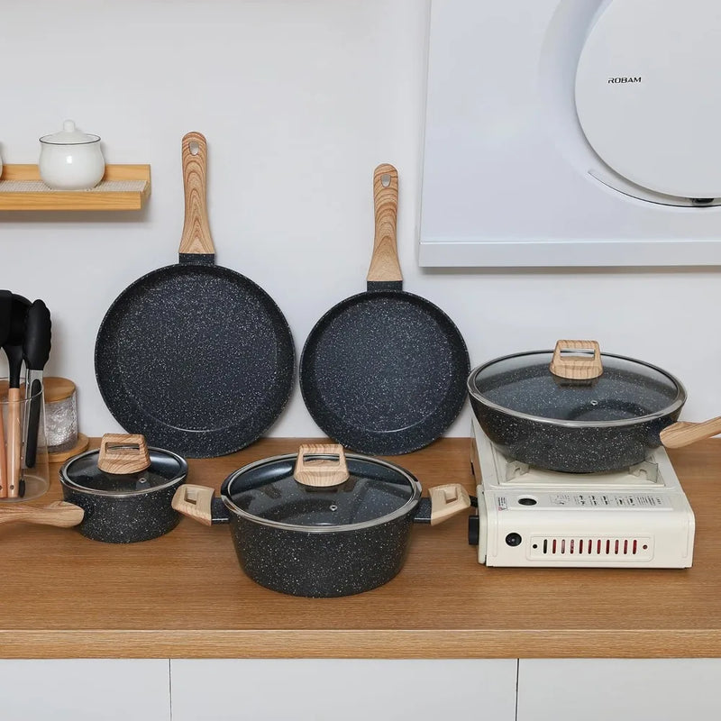 15-Piece Ceramic Non-Stick Cookware Set