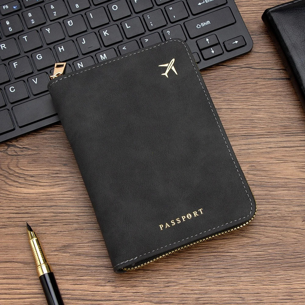 Travel Passport and Wallet Organizer with RFID Protection