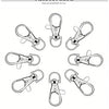 Silver Swivel Snap Hooks with Key Rings (20-Pack)