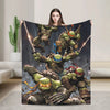 TMNT Graphic Flannel Throw Blanket