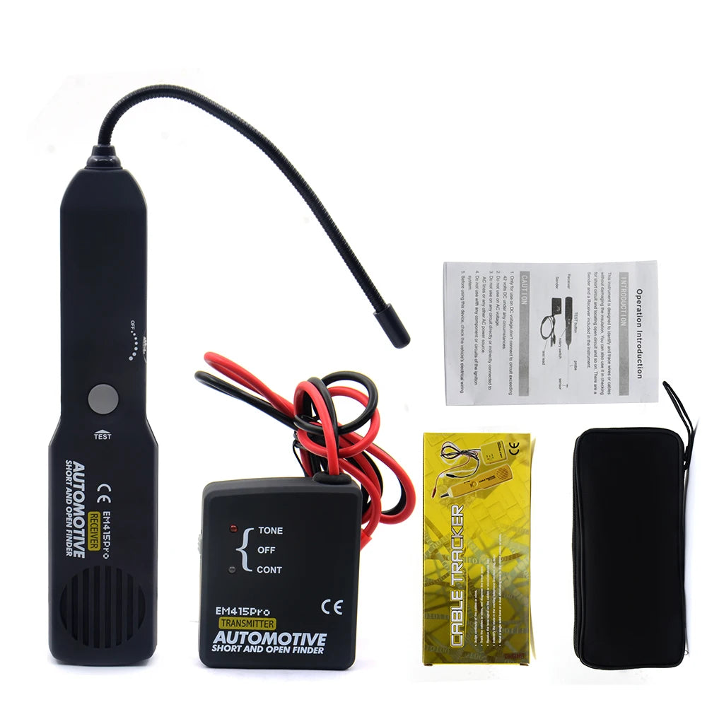 Automotive Circuit Tester with Digital Voltage Display and LED Probe