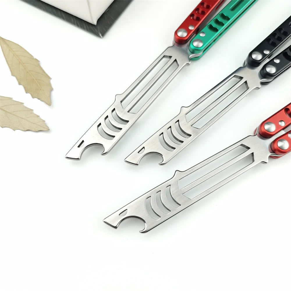 Balisong Training Knife with 440C Blade and Aluminum Alloy Handles