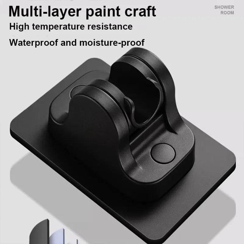 Adjustable No-Drill Shower Head Holder