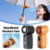3-in-1 Rechargeable Mini Fan with Digital Display