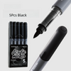 Acrylic Paint Pens - 5 Pack Permanent Markers for Rock, Glass & Metal